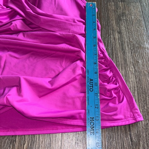 Lands End Wrap Front Underwire Tankini Top Sz 16 - Picture 7 of 10